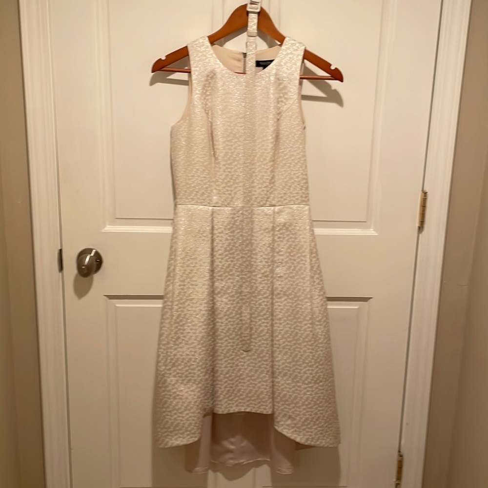 White House Black Market ivory dress size 0